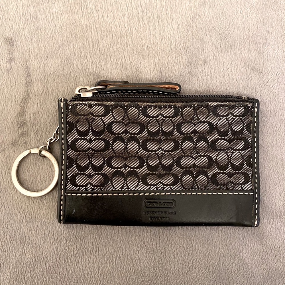 Coach Black Card Case